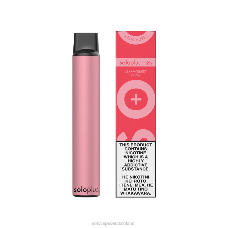 Solo Plus Einweg-Vapor Erdbeerminze - Solo Vape Deutschland LZ4J26