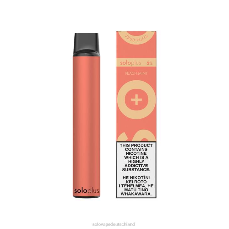 Solo Plus Einweg-Vapor Pfirsichminze - Vape Solo Einweg LZ4J23