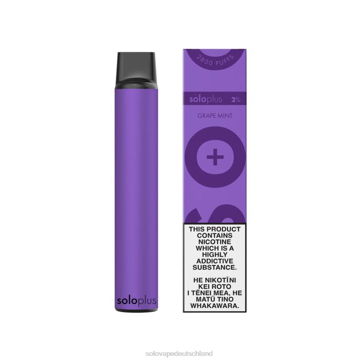 Solo Plus Einweg-Vapor Traubenminze - Solo Vape Berlin LZ4J27