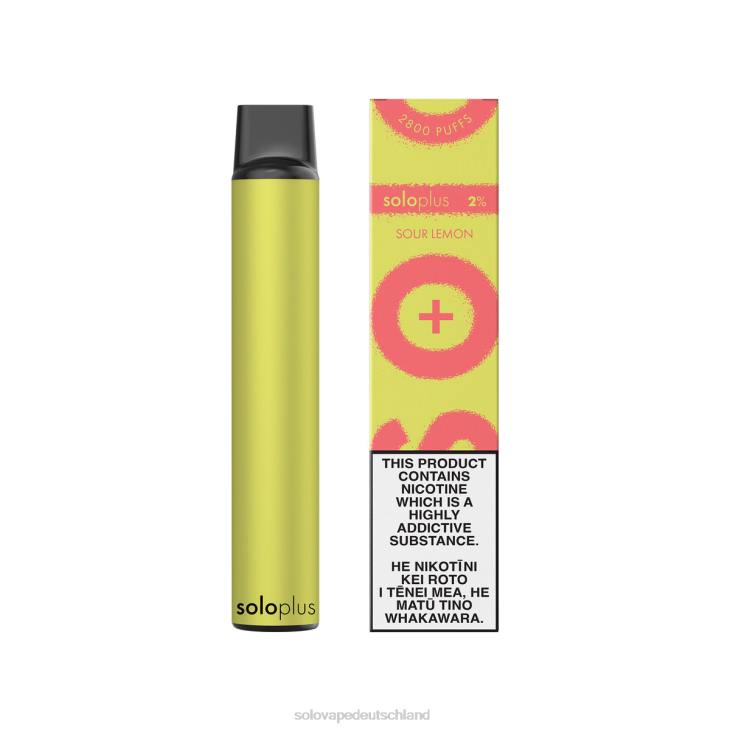 Solo Plus Einweg-Vapor saure Zitrone - Solo Disposable Vape LZ4J36
