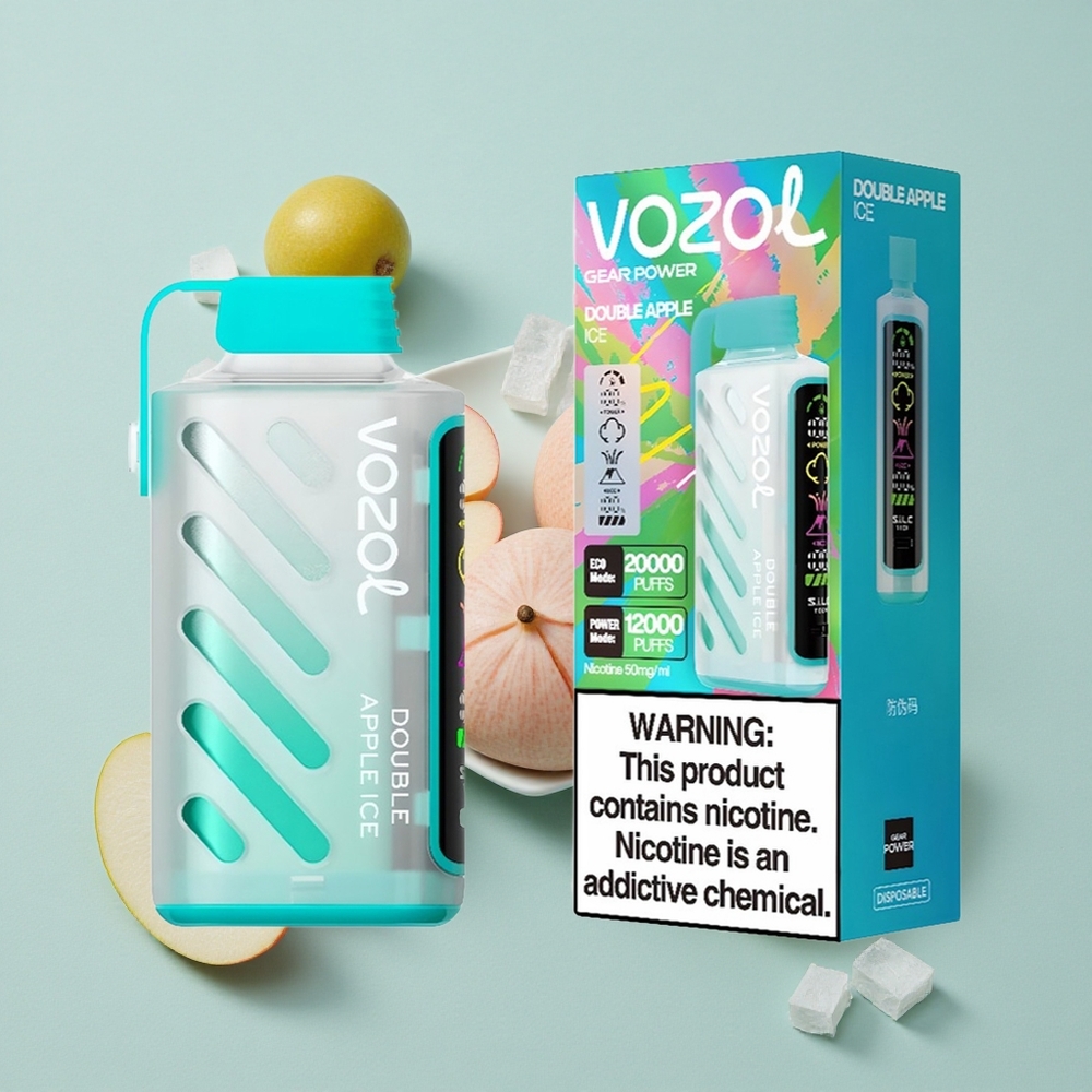 VOZOL Gear Power 20000 Puffs Doppelapfel Eis Dual Mesh Coil vape großhandel Deutschland