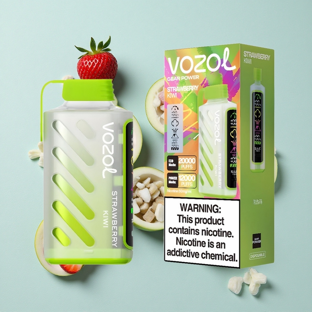 VOZOL Gear Power 20000 Puffs Erdbeer-Kiwi SiLC Tech vape großhandel Deutschland