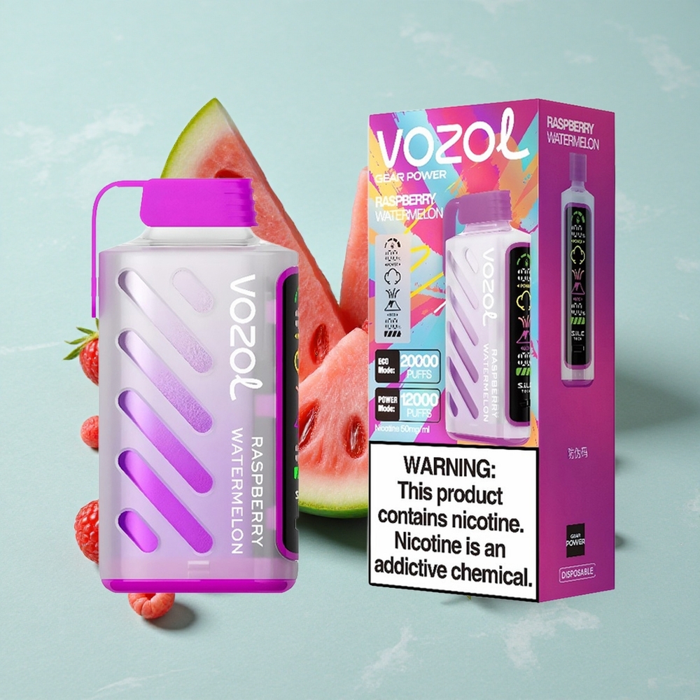 VOZOL Gear Power 20000 Puffs Himbeere Wassermelone Dual Mesh Coil vape großhandel Deutschland