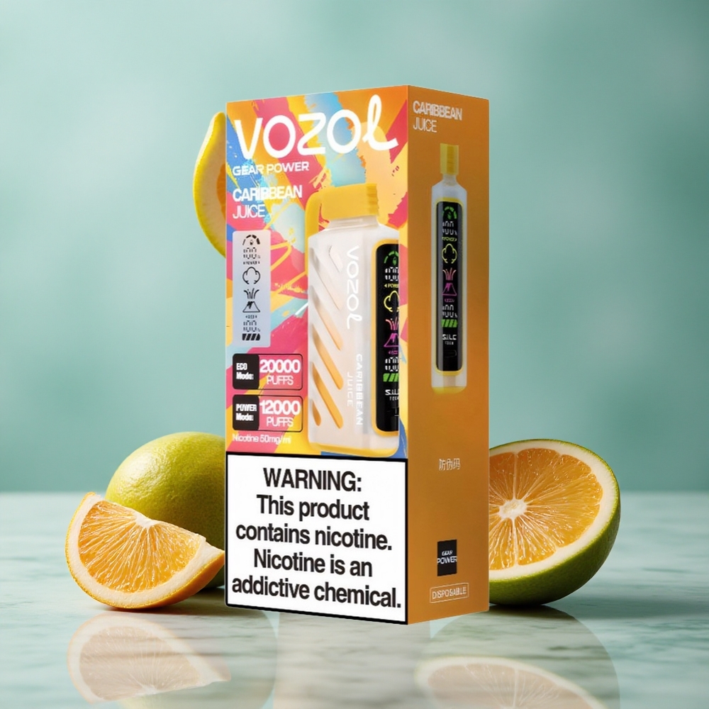 VOZOL Gear Power 20000 Puffs Karibik Saft Dual Mesh Coil vape großhandel Deutschland