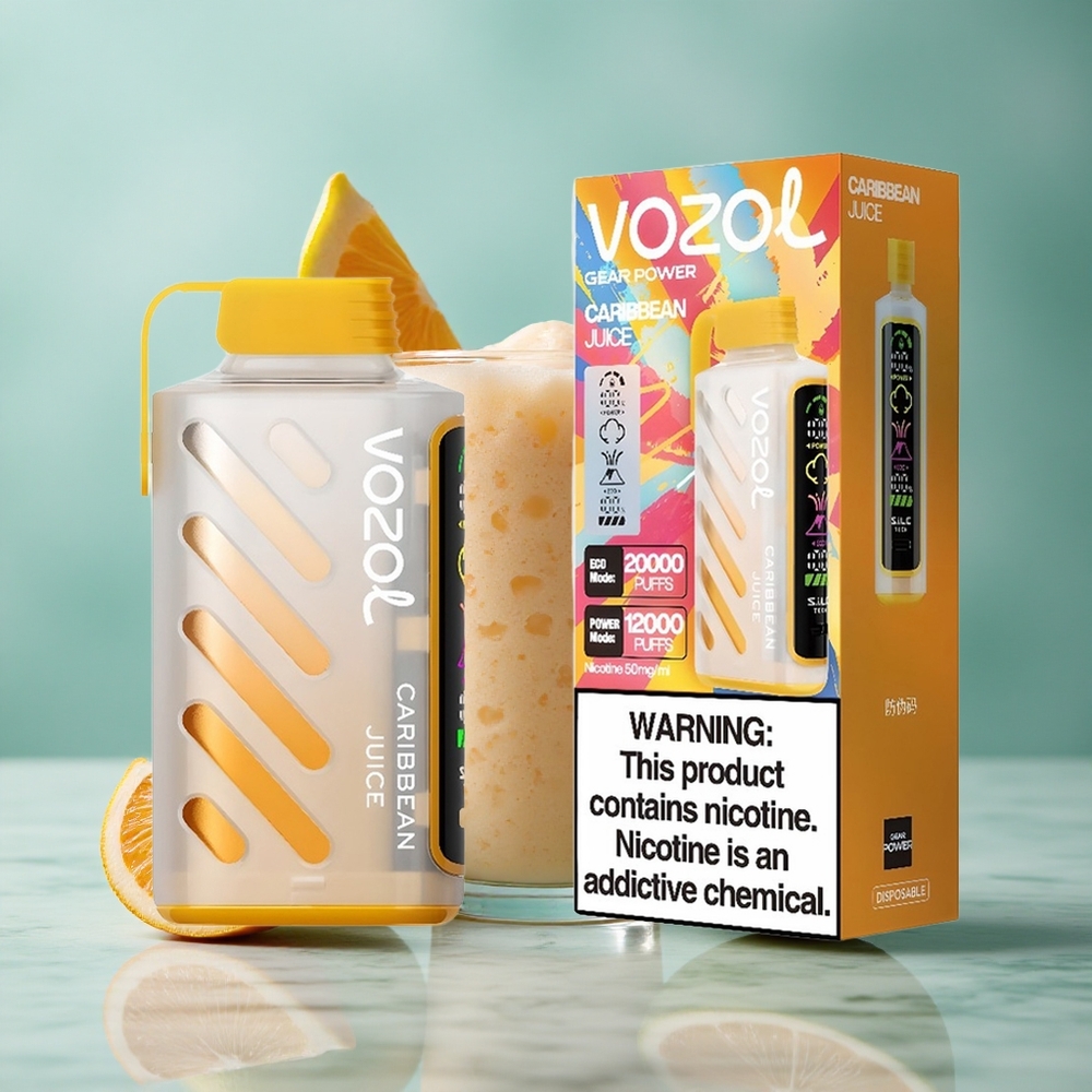 VOZOL Gear Power 20000 Puffs Karibik Saft Dual Mesh Coil vape großhandel Deutschland