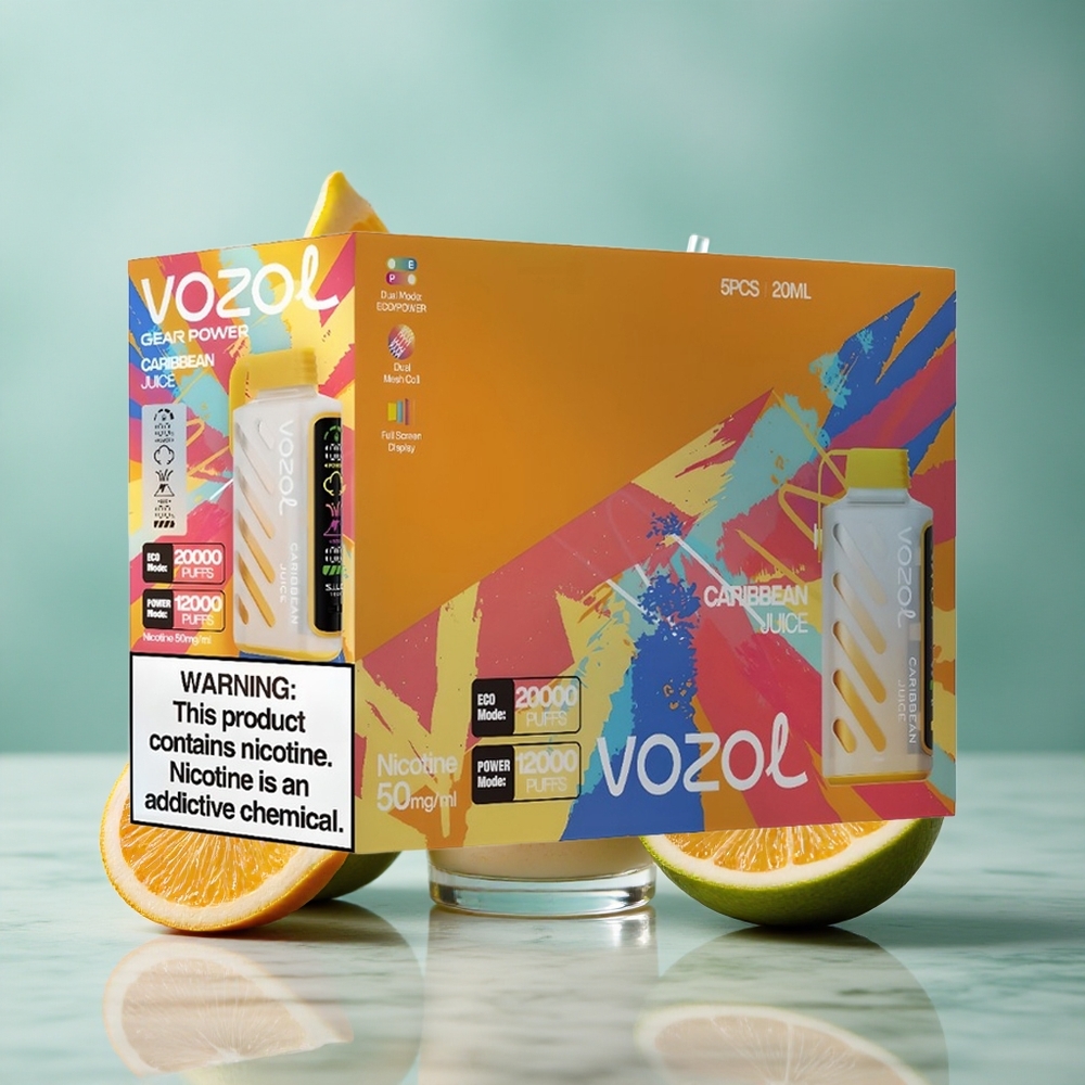 VOZOL Gear Power 20000 Puffs Karibik Saft Dual Mesh Coil vape großhandel Deutschland