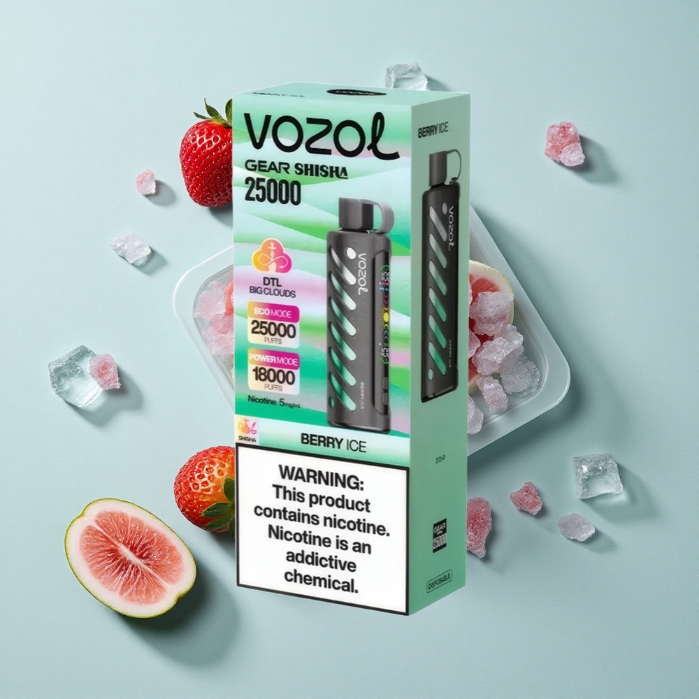 VOZOL Gear Shisha 25000 Puffs Beere-Eis Dual Mesh Dual Modes vape großhandel Deutschland