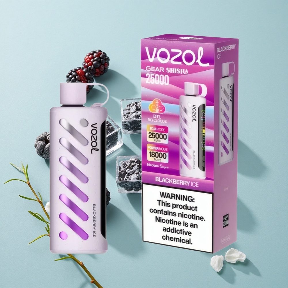 VOZOL Gear Shisha 25000 Puffs Brombeer-Eis Dual Mesh Dual Modes vape großhandel Deutschland