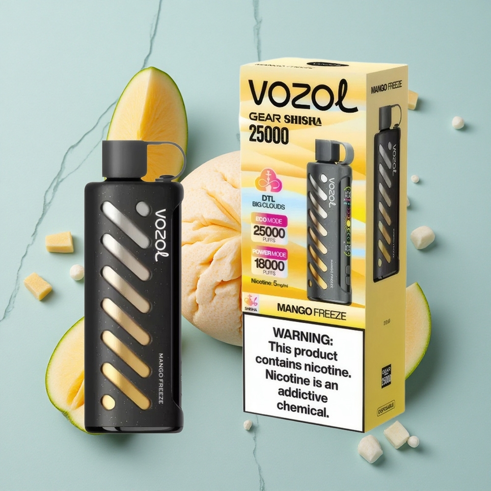 VOZOL Gear Shisha 25000 Puffs Mango-Eis Dual Mesh Dual Modes vape großhandel Deutschland