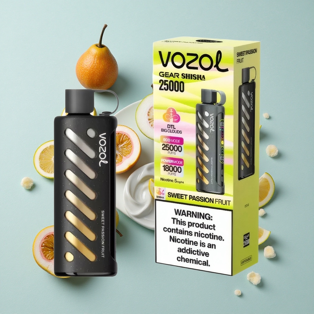 VOZOL Gear Shisha 25000 Puffs Süße Passionsfrucht Dual Mesh Modes vape großhandel Deutschland