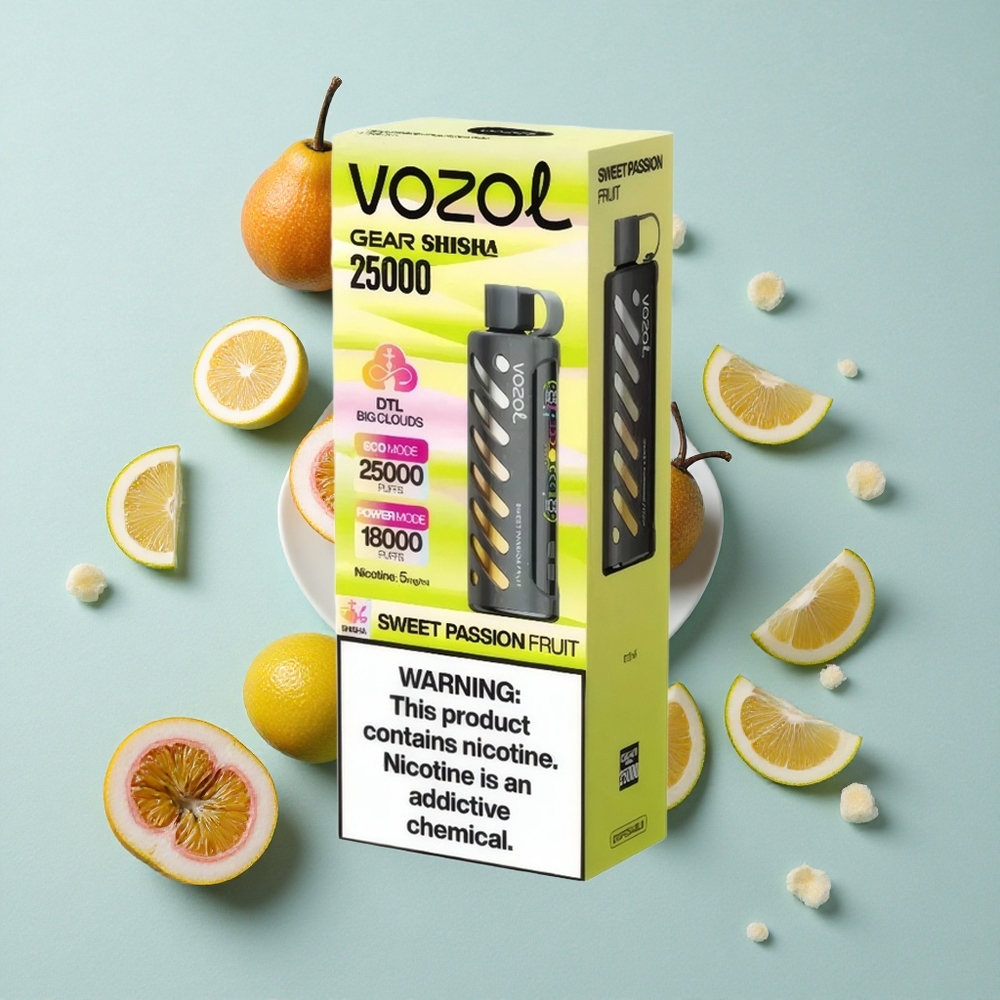 VOZOL Gear Shisha 25000 Puffs Süße Passionsfrucht Dual Mesh Modes vape großhandel Deutschland