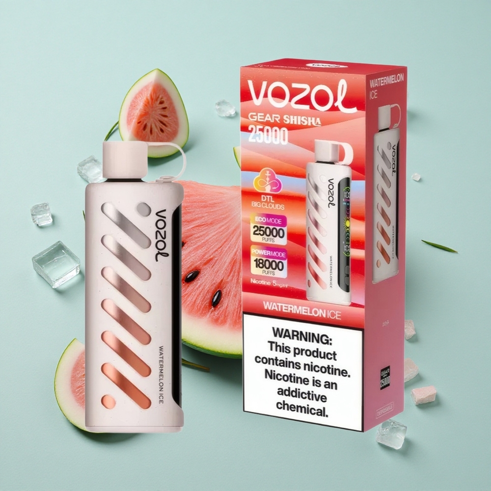 VOZOL Gear Shisha 25000 Puffs Wassermelone Eis Dual Mesh Dual Modes vape großhandel Deutschland