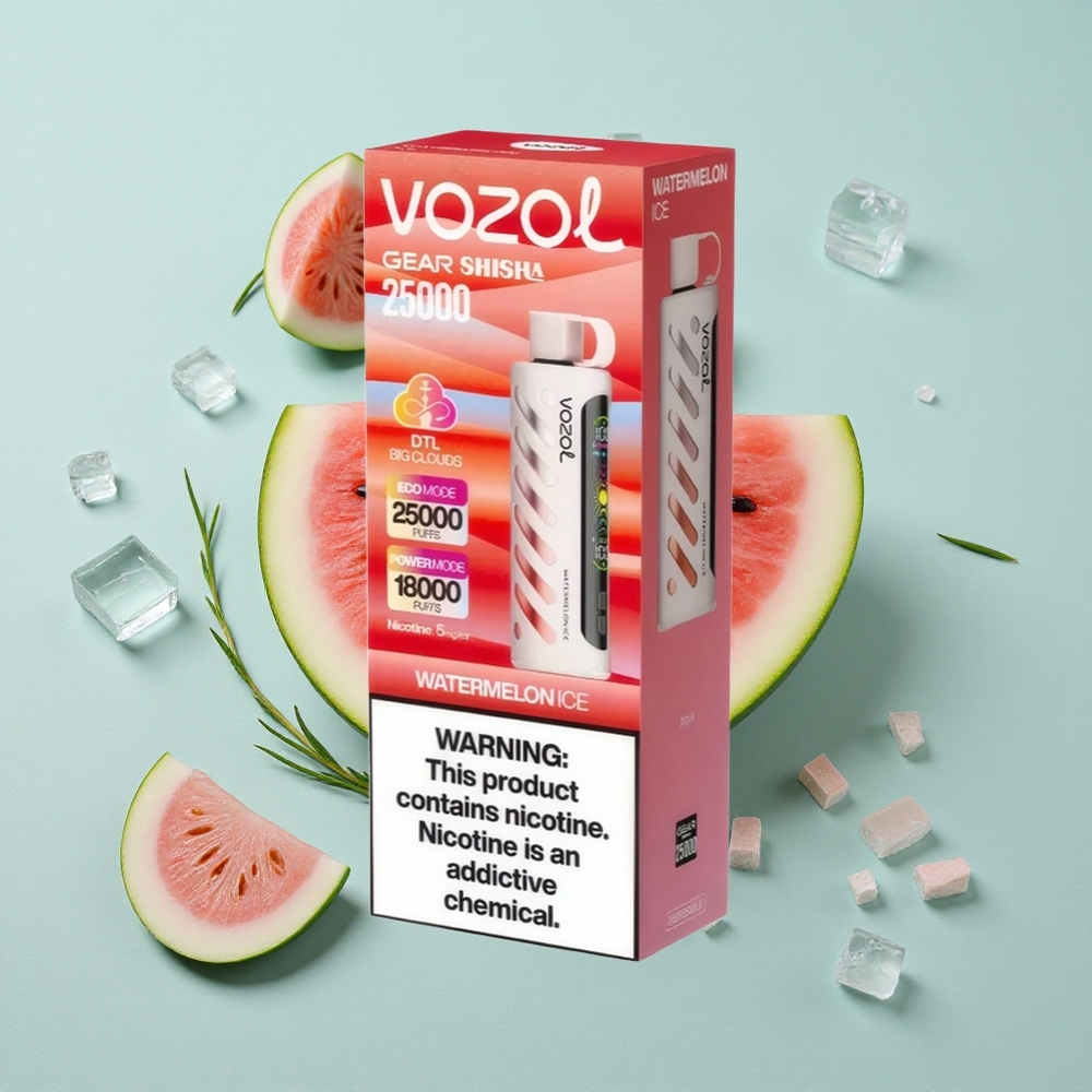 VOZOL Gear Shisha 25000 Puffs Wassermelone Eis Dual Mesh Dual Modes vape großhandel Deutschland