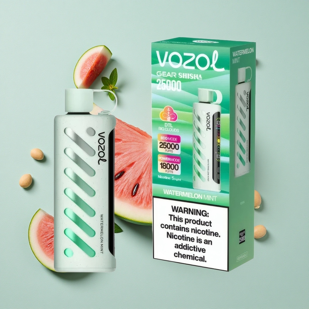 VOZOL Gear Shisha 25000 Puffs Wassermelone Minze Dual Mesh Dual Modes vape großhandel Deutschland