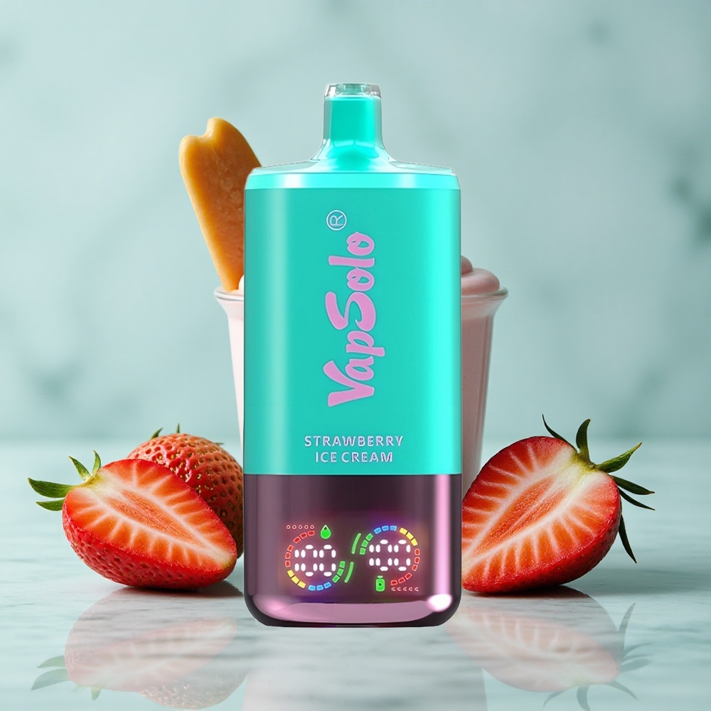 VapSolo Triple 30000 Puffs Erdbeer Eiscreme 40ml vape großhandel Deutschland