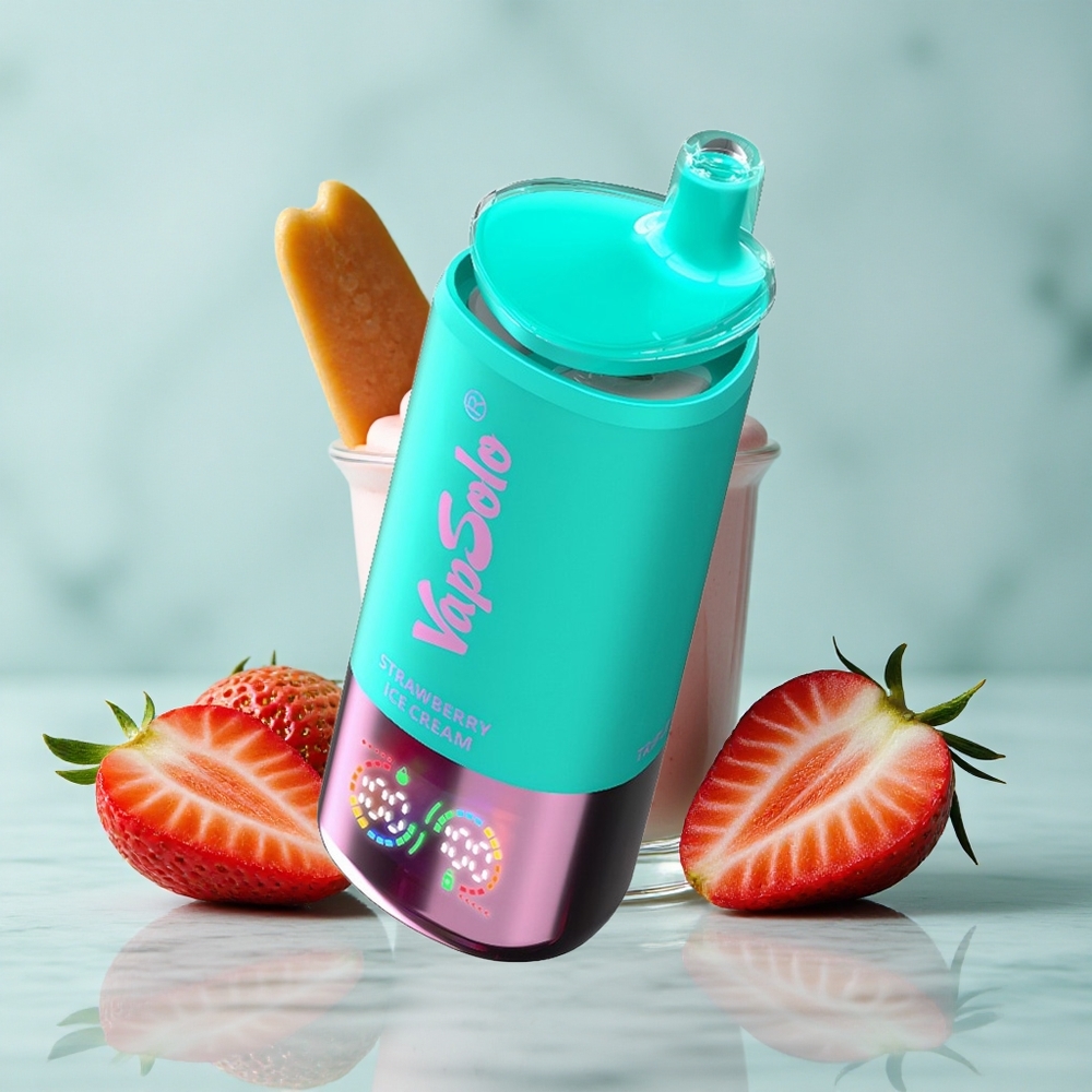 VapSolo Triple 30000 Puffs Erdbeer Eiscreme 40ml vape großhandel Deutschland