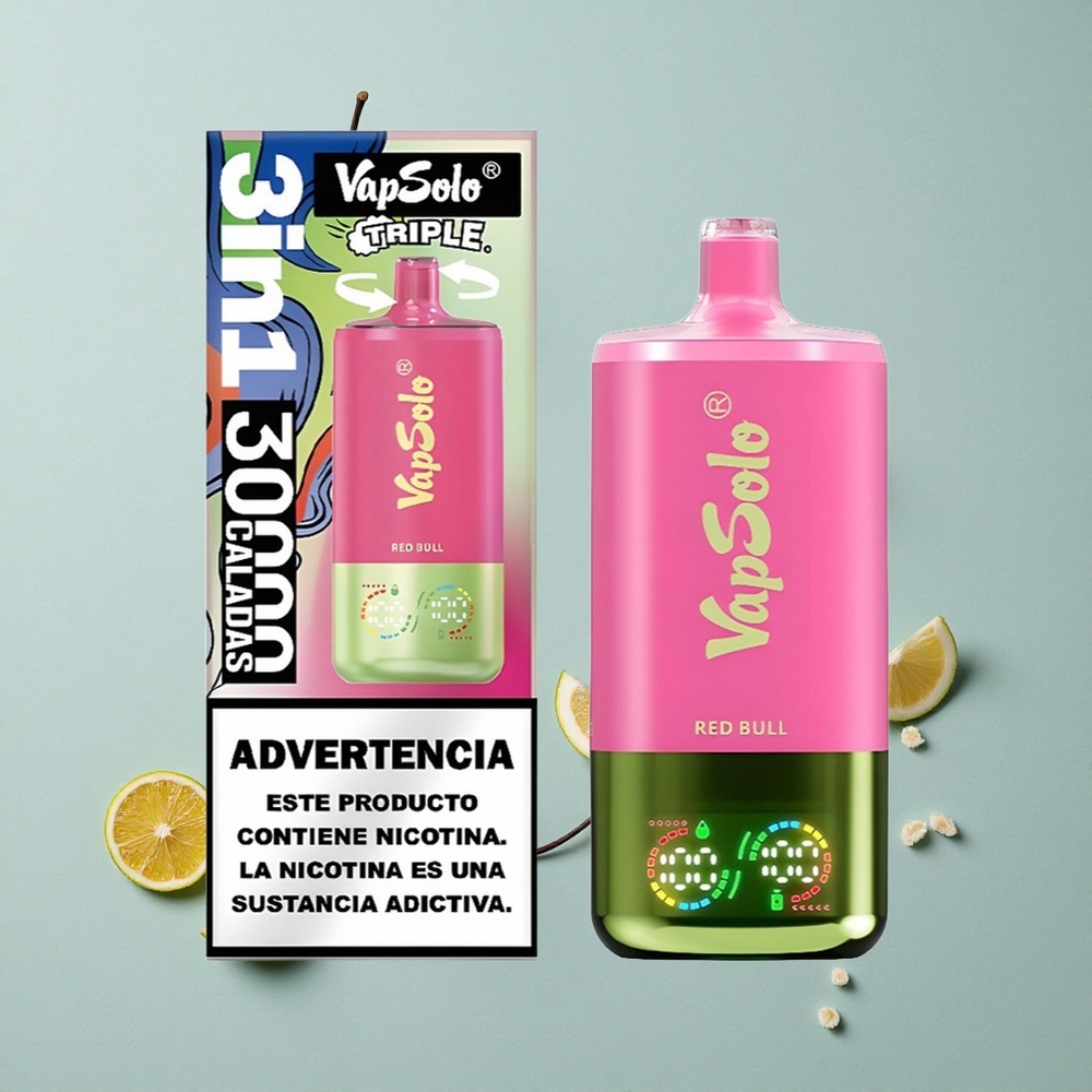 VapSolo Triple 30000 Puffs Red Bull Geschmack 40ml vape großhandel Deutschland