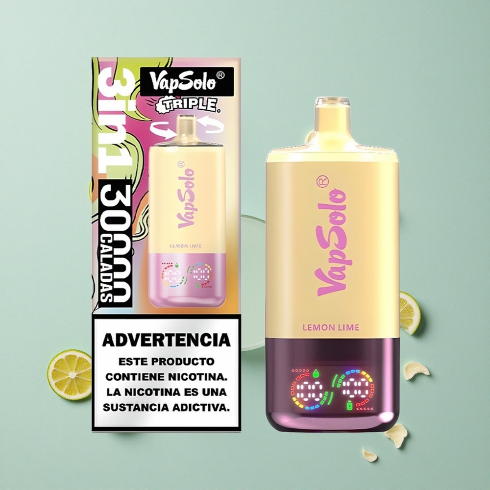 VapSolo Triple 30000 Puffs Zitrone Limette 40ml vape großhandel Deutschland