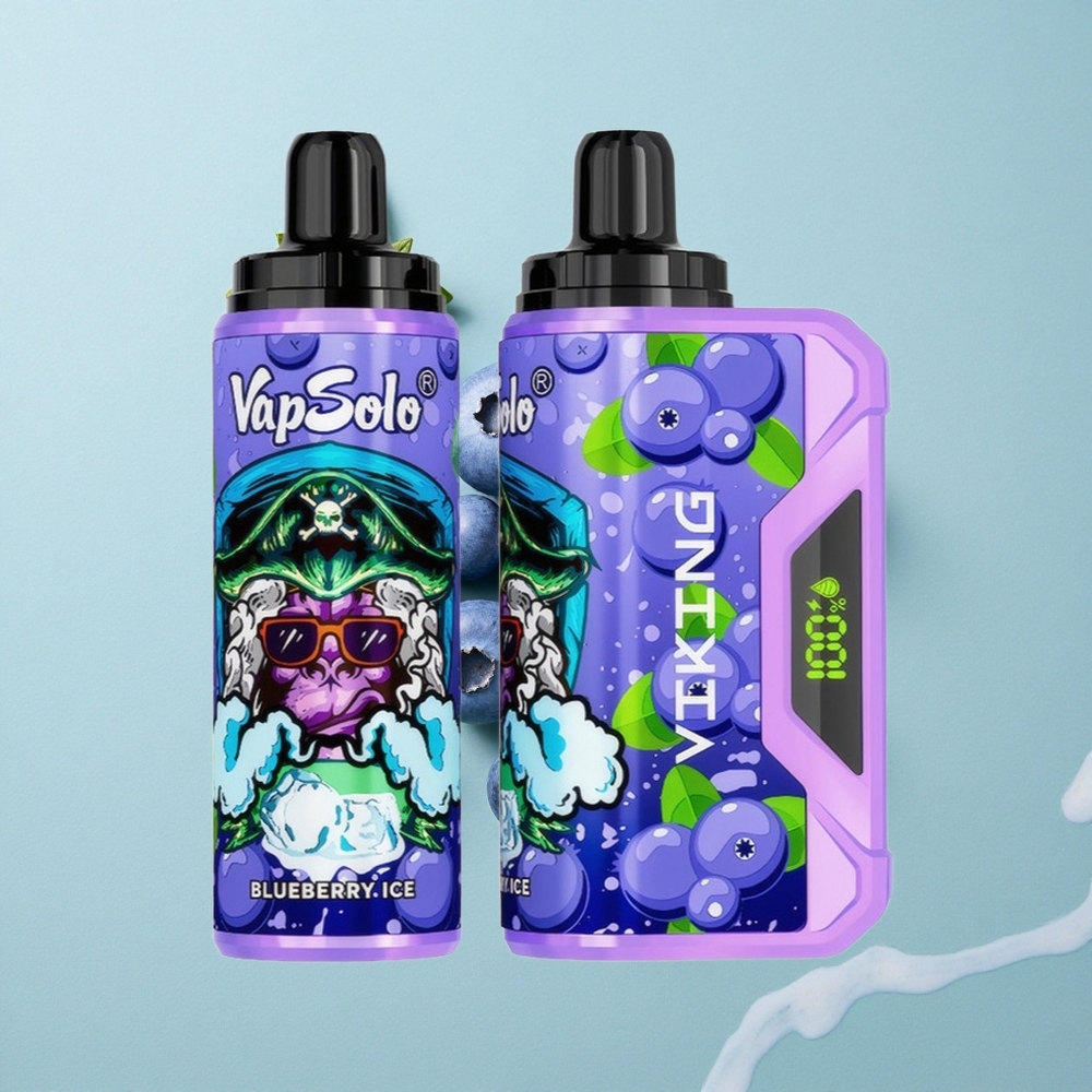 VapSolo VIKING 12000 Puffs Blaubeere 22ml E-Liquid vape großhandel Deutschland
