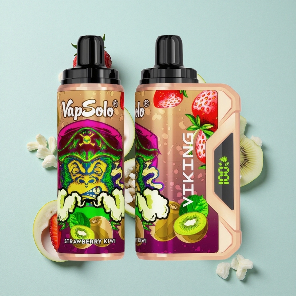 VapSolo VIKING 12000 Puffs Erdbeere-Kiwi 22ml E-Liquid vape großhandel Deutschland