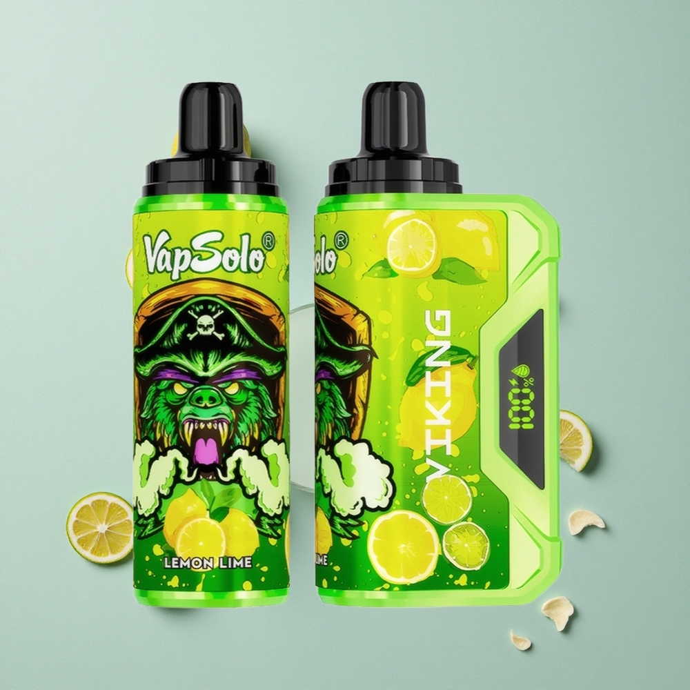 VapSolo VIKING 12000 Puffs Zitrone-Limette 22ml E-Liquid vape großhandel Deutschland