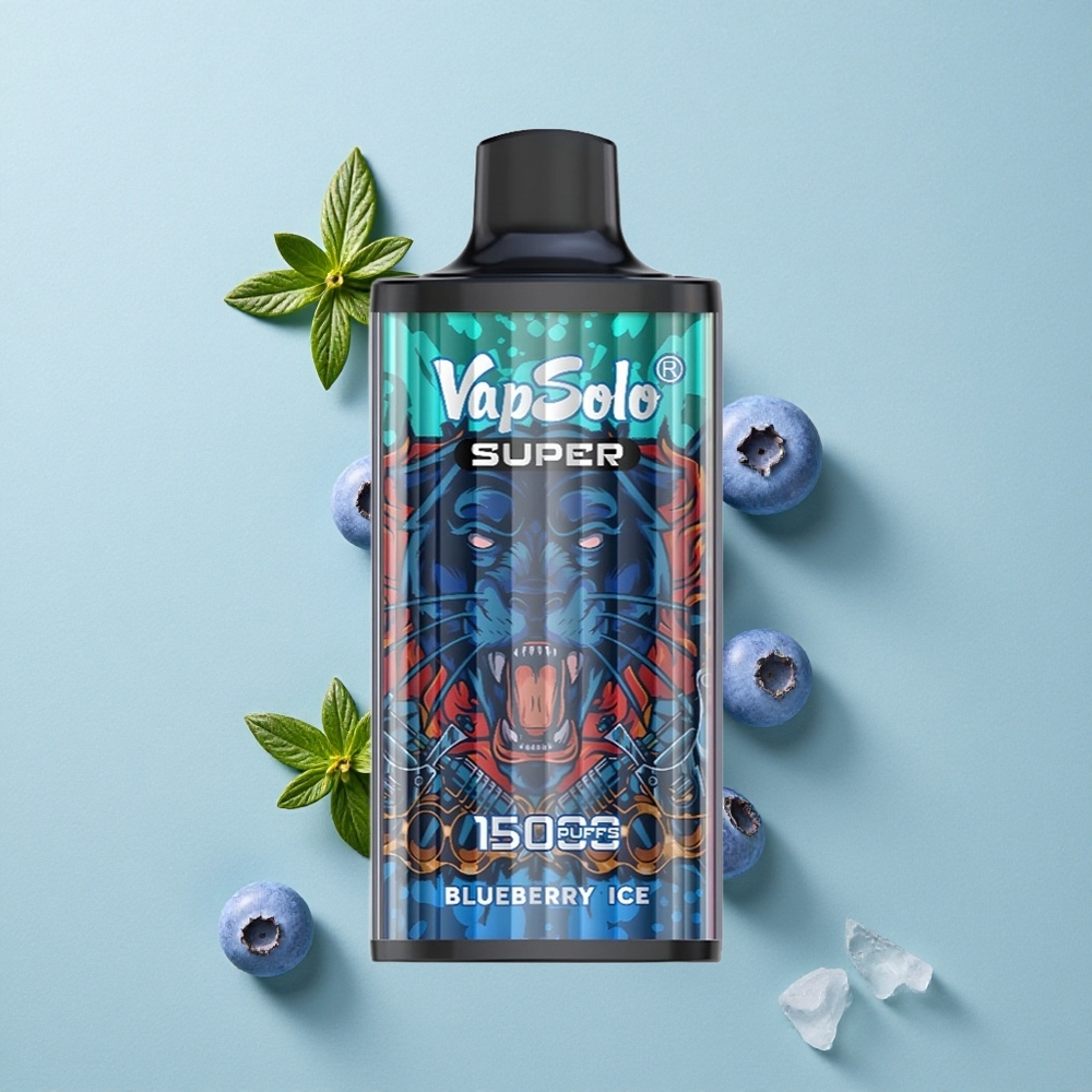 Vapsolo Super 15000 Puffs Blau-Eis 40ml E-Liquid vape großhandel Deutschland