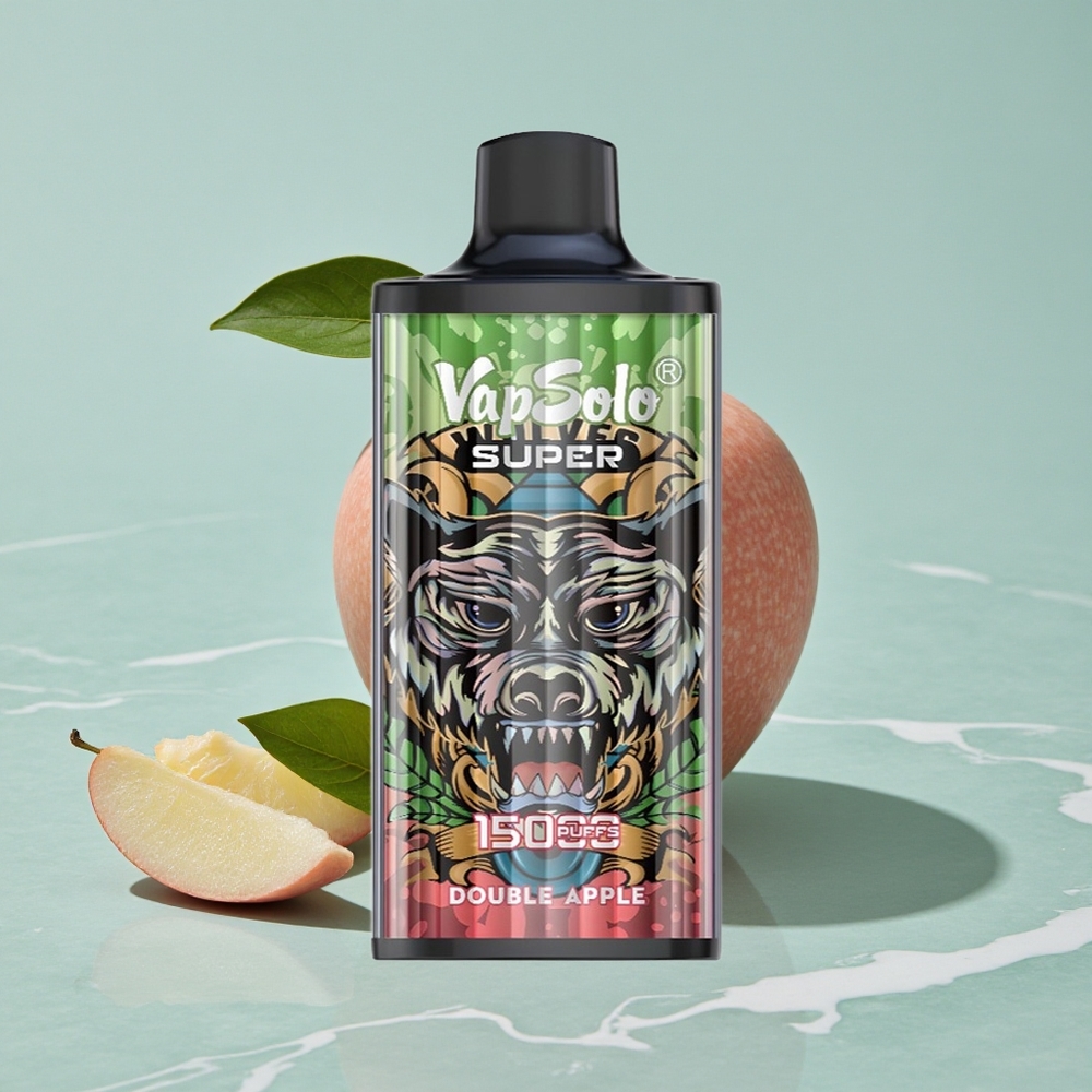 Vapsolo Super 15000 Puffs Doppel-Apfel 40ml E-Liquid vape großhandel Deutschland
