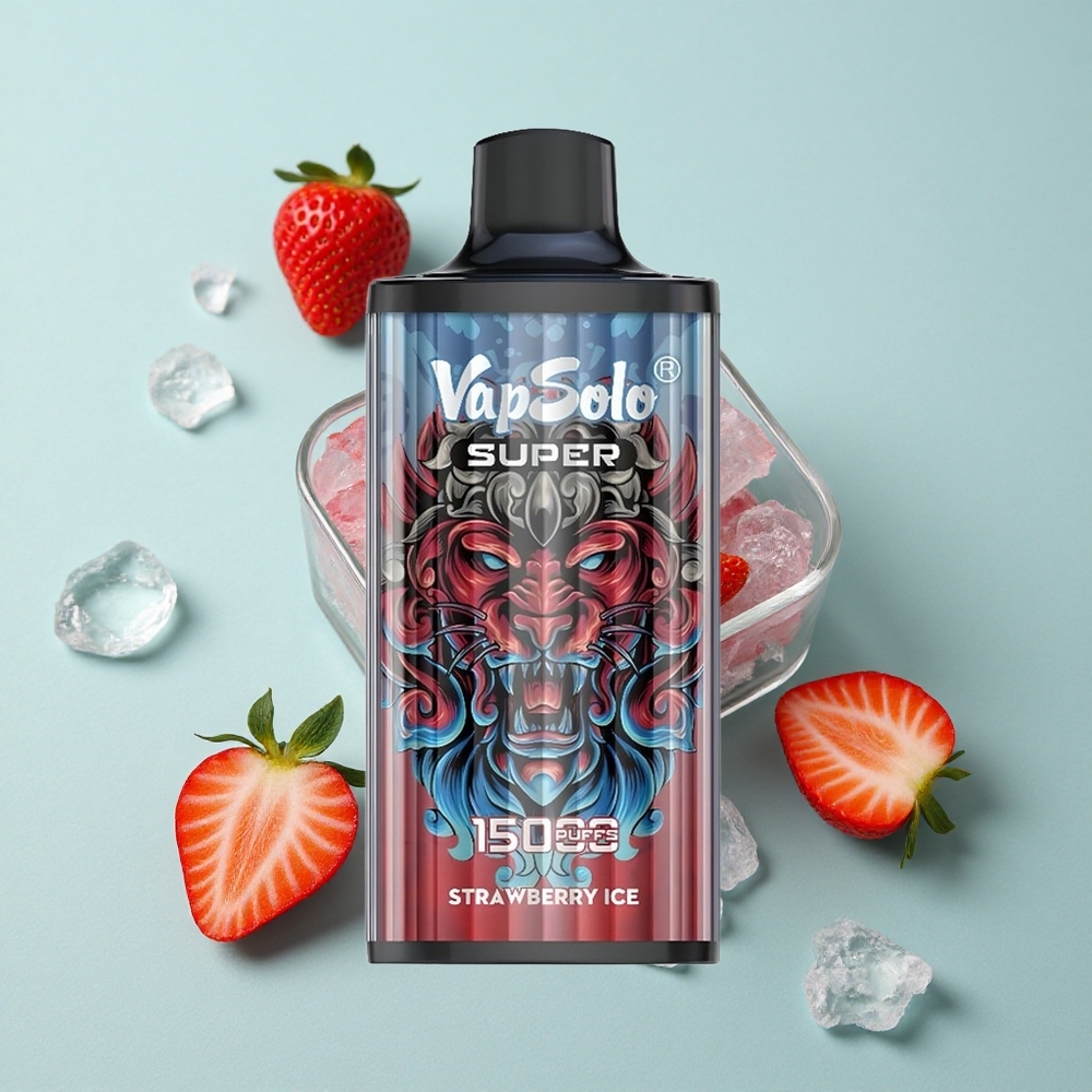 Vapsolo Super 15000 Puffs Erdbeer-Eis 40ml vape großhandel Deutschland