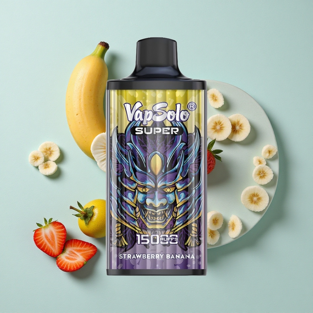 Vapsolo Super 15000 Puffs Erdbeere Banane 40ml E-Liquid vape großhandel Deutschland