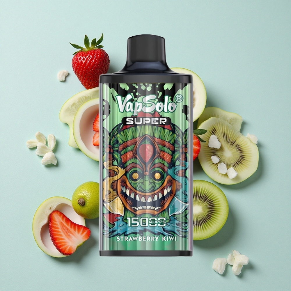 Vapsolo Super 15000 Puffs Erdbeere Kiwi 40ml 850mah Mesh Coil vape großhandel Deutschland