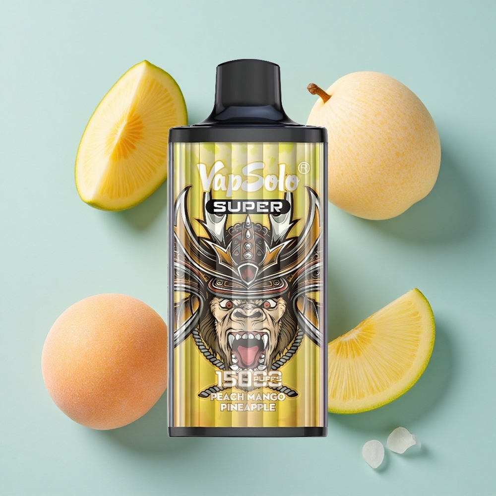 Vapsolo Super 15000 Puffs Pfirsich Mango Ananas 40ml vape großhandel Deutschland