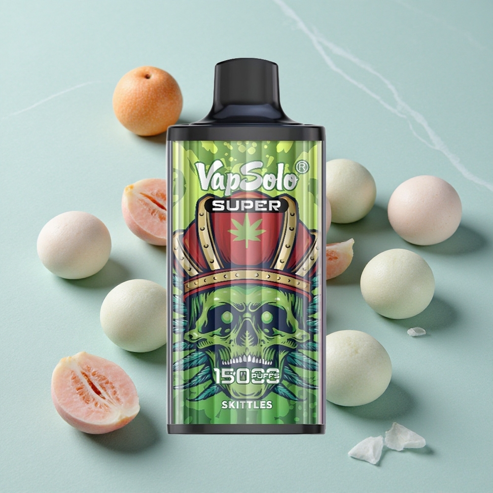 Vapsolo Super 15000 Puffs Skittles Geschmack 40ml E-Liquid vape großhandel Deutschland