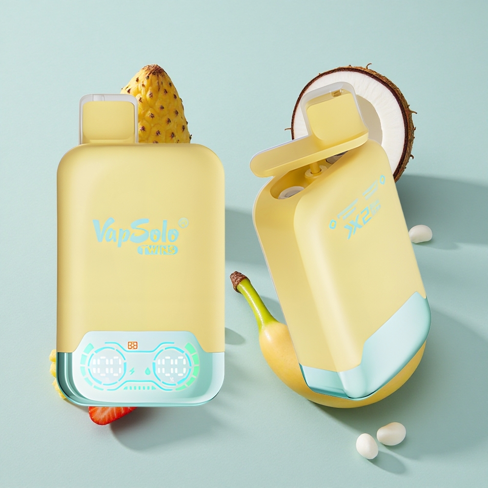 Vapsolo Twins 20000 Puffs Ananas Kokos  Erdbeer Banane 40ml Vape Großhandel Deutschland