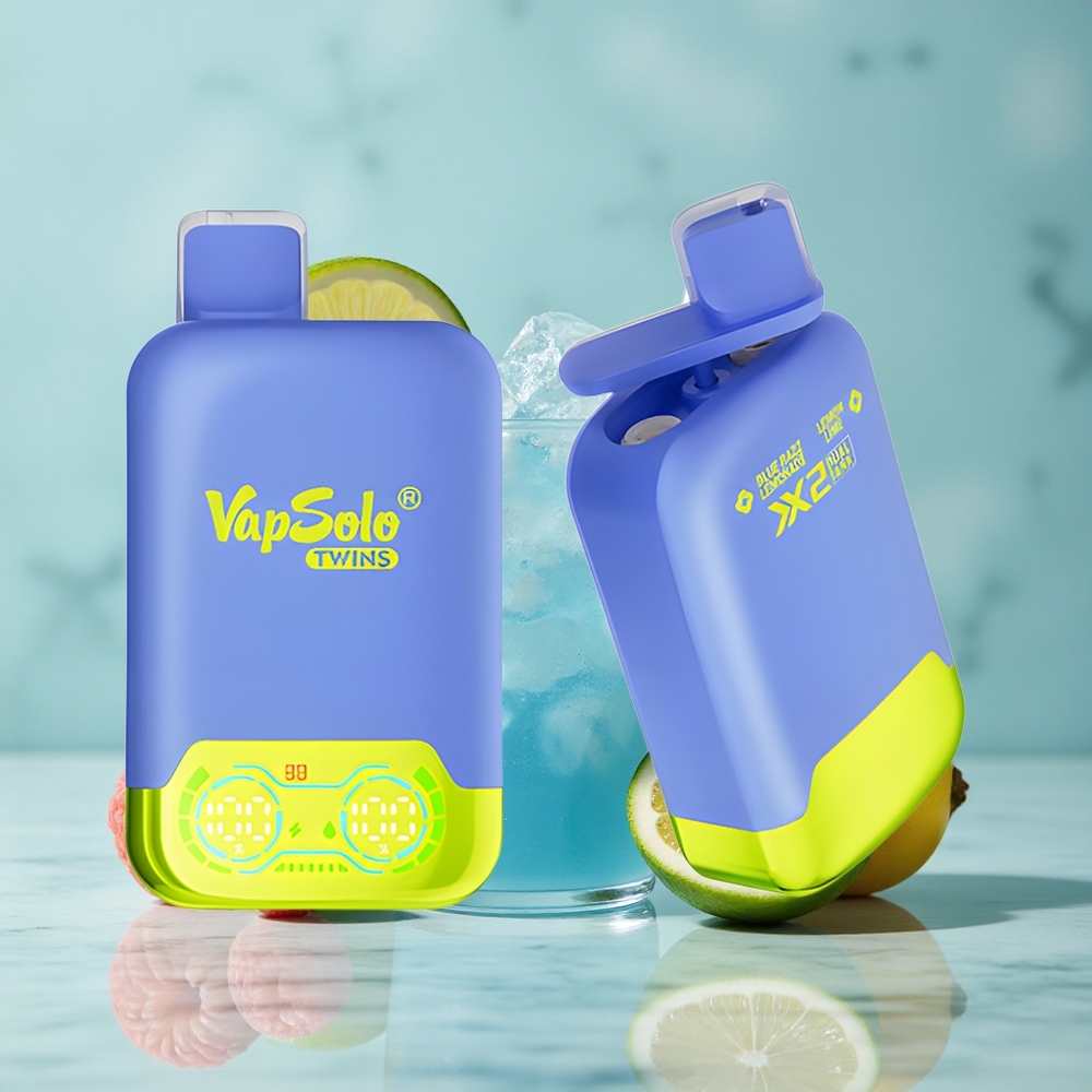 Vapsolo Twins 20000 Puffs Blauer Himbeerlimonade  Zitronenlimette 40ml vape großhandel Deutschland