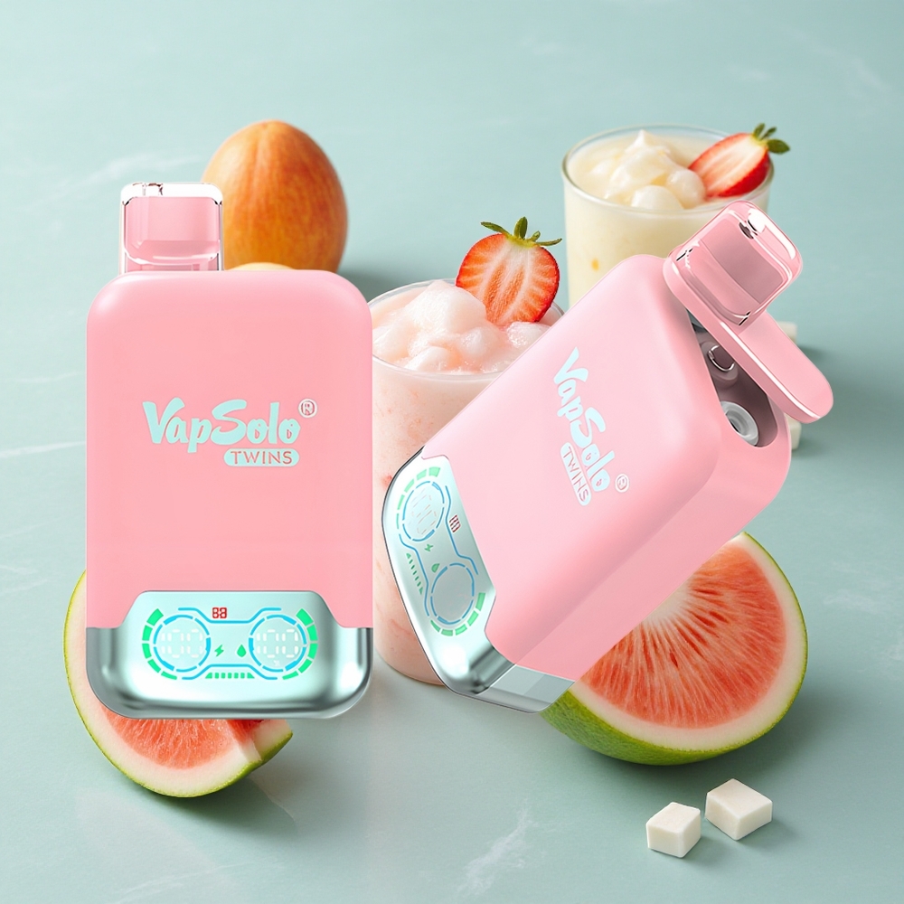 Vapsolo Twins 20000 Puffs Erdbeer-Eis  Mango-Pfirsich-Wassermelone 40ml E-Liquid vape großhandel Deutschland