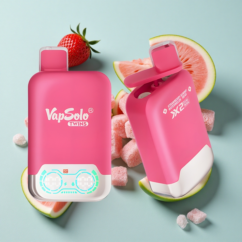 Vapsolo Twins 20000 Puffs Erdbeer-Wassermelone  Gummibärchen 40ml vape großhandel Deutschland