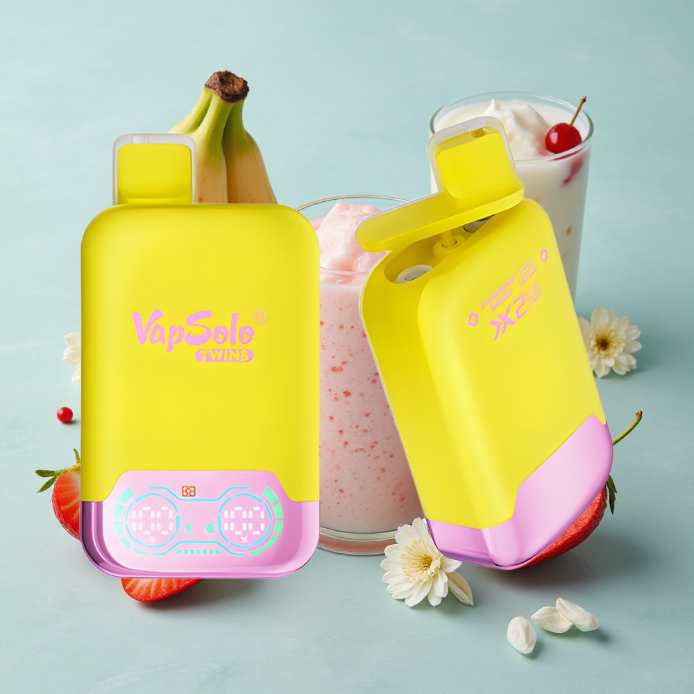 Vapsolo Twins 20000 Puffs Erdbeere Banane  Sprudelnde Kirsche 40ml vape großhandel Deutschland