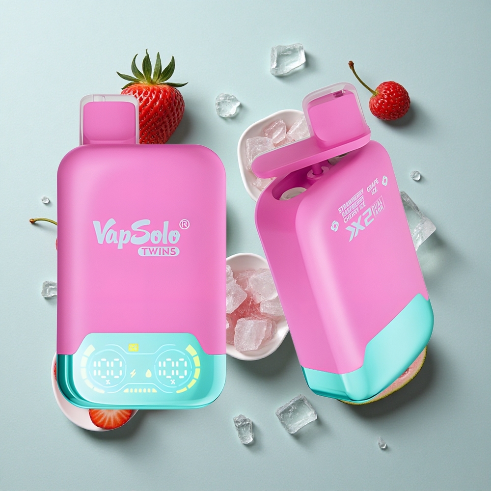 Vapsolo Twins 20000 Puffs Erdbeere Himbeere Kirsche Eis  Traube Eis 40ml vape großhandel Deutschland