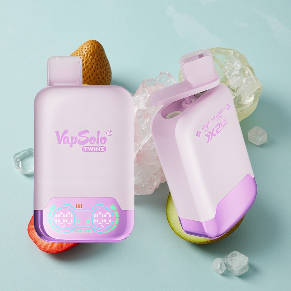 Vapsolo Twins 20000 Puffs Grape Ice  Strawberry Kiwi 40ml vape großhandel Deutschland