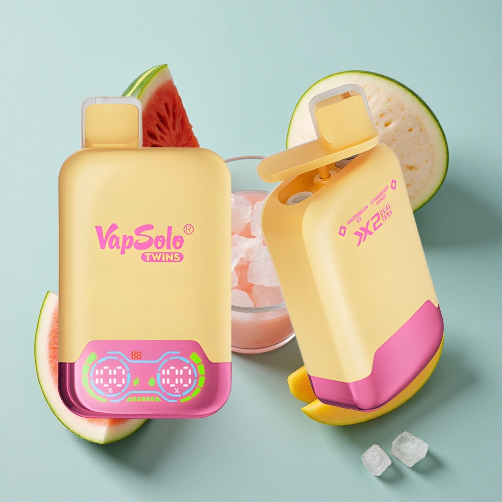 Vapsolo Twins 20000 Puffs Wassermelone-Eis  Erdbeer-Mango 40ml vape großhandel Deutschland