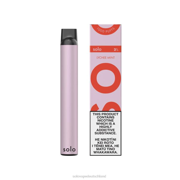 Solo Einweg-Vapor Litschi-Minze - Solo Vape Berlin LZ4J9