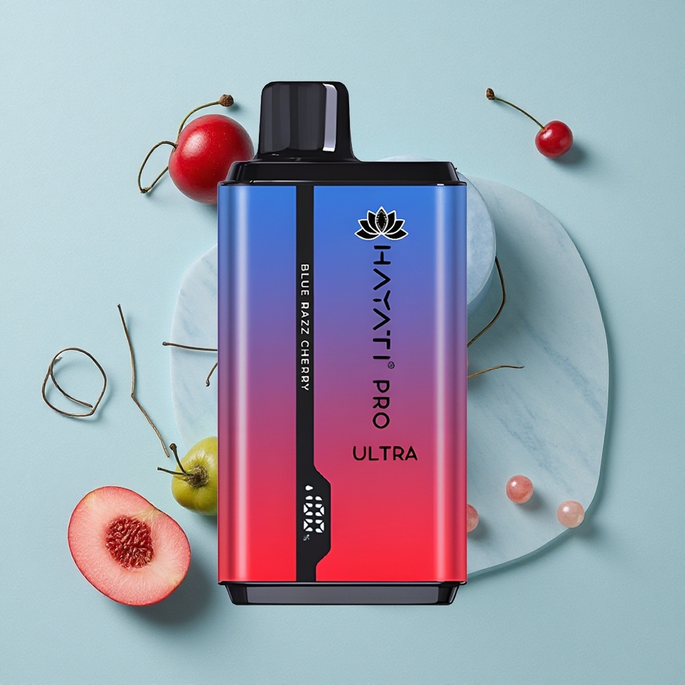 Hayati Pro Ultra 15000 Puffs Blaue Himbeere Kirsche 24ml 2% Nikotin vape großhandel Deutschland