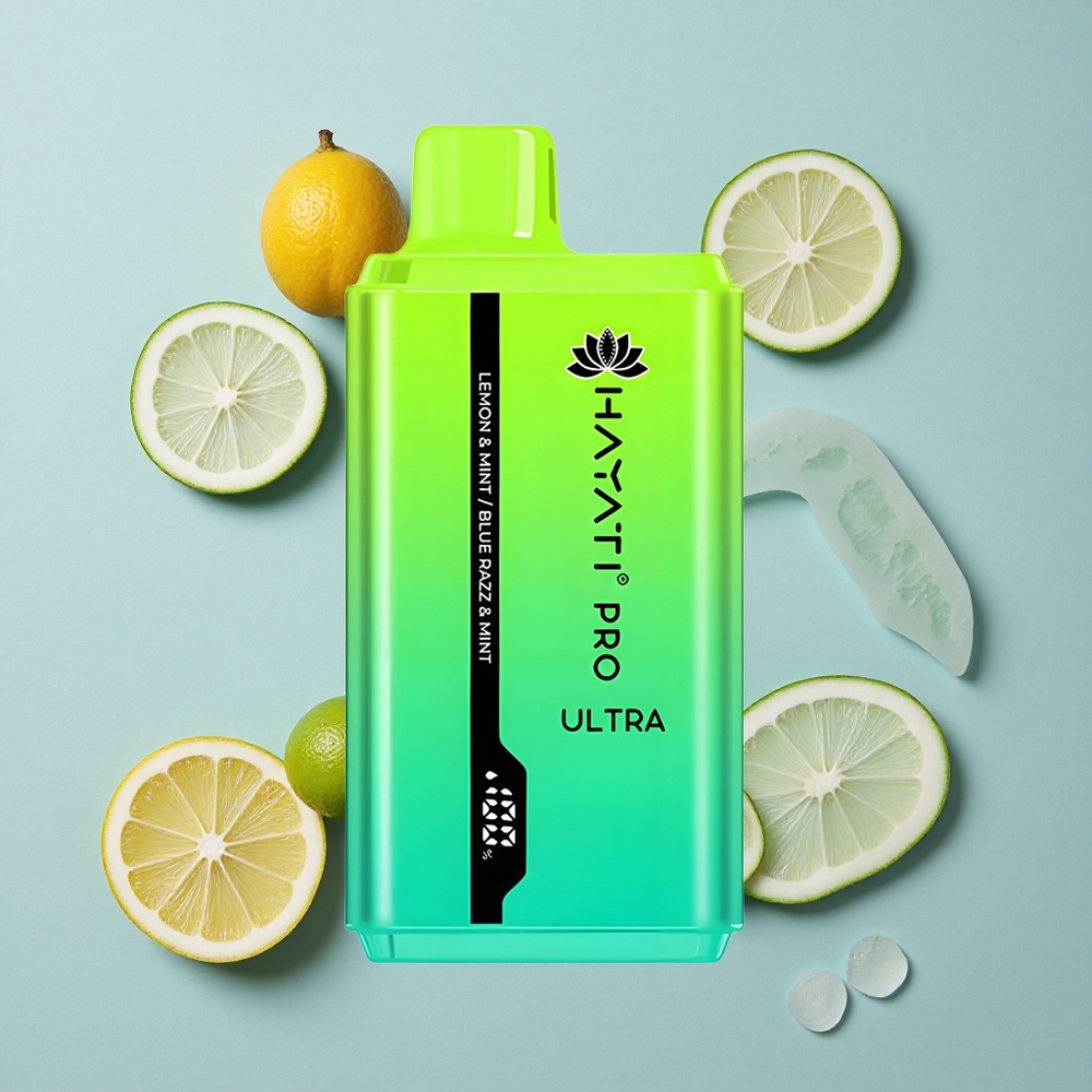 Hayati Pro Ultra 15000 Puffs Zitrone & Minze Blaue Himbeere & Minze 24ml E-Liquid vape großhandel Deutschland