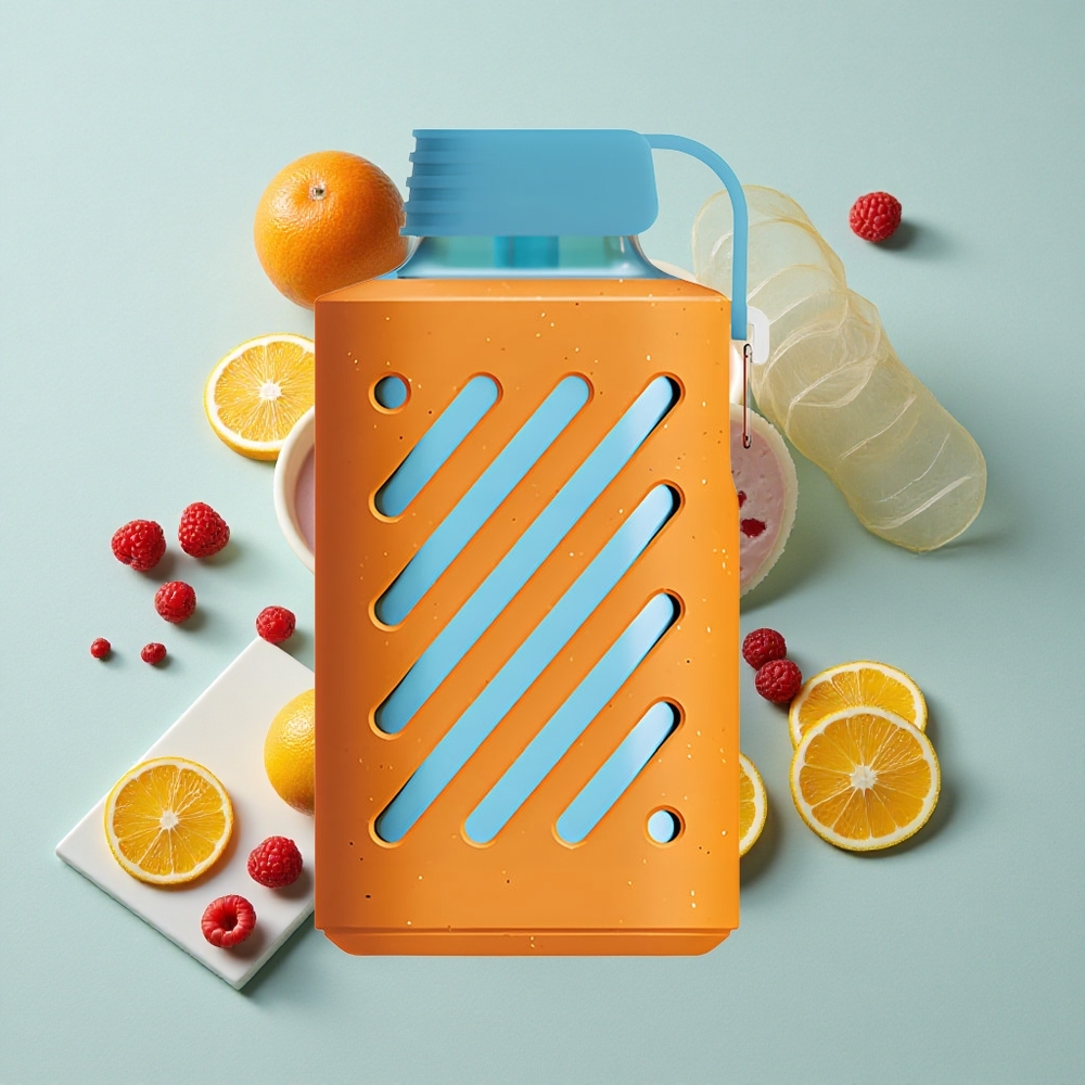 VOZOL GEAR 10000 Himbeere-Mandarine 65% PCR Materialien vape großhandel Deutschland
