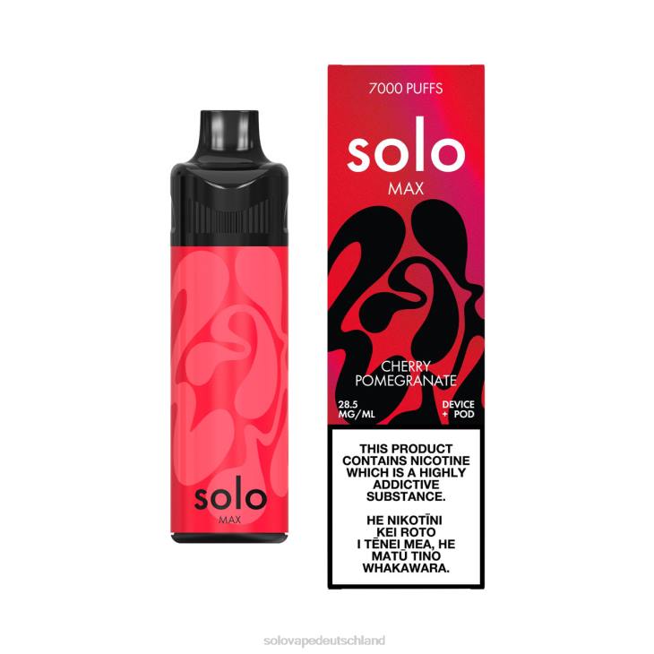 Solo MAX Pod-Kit Kirschgranatapfel - Solo Disposable Vape LZ4J66